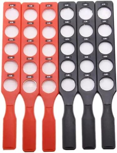 Optical Retinoscopy Rack Lens Set Ophthalmic Equipment Refraction Inspection Trial Lenses Plastic 6 Bars 30 Lens with Aluminum Case in Kuwait