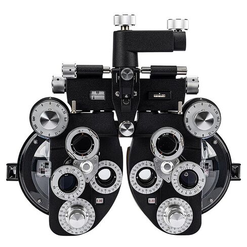 Phoropter Ophthalmic Vision Tester - Manual Phoropter Optical View Instrumentwith Minus Cylinder Lenses for Eye Exams in Kuwait