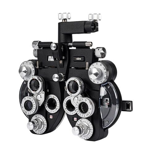Phoropter Ophthalmic Vision Tester - Manual Phoropter Optical View Instrumentwith Minus Cylinder Lenses for Eye Exams in Kuwait