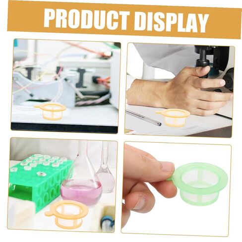 LIFKOME 2pcs Disposable Cell Strainer Tool Small Mesh Sieve Filters Yellow Green for Laboratory Cell Screening Lightweight Polypropylene Nylon Safe Mesh Sifter in Saudi Arabia