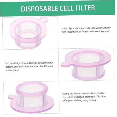 2pcs Disposable Cell Strainers Fine Mesh Filters Laboratory Science Experiment Tool Lightweight Sturdy Cell Filter with Smooth Edges for Teaching and Research in Kuwait