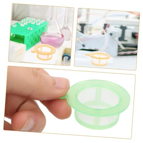 2pcs Disposable Cell Strainer Green Yellow Mesh Filters for Laboratory Science Experiments Sturdy Polypropylene Nylon Mesh Strainers with Round Handle for Efficient Filtration and in Saudi Arabia