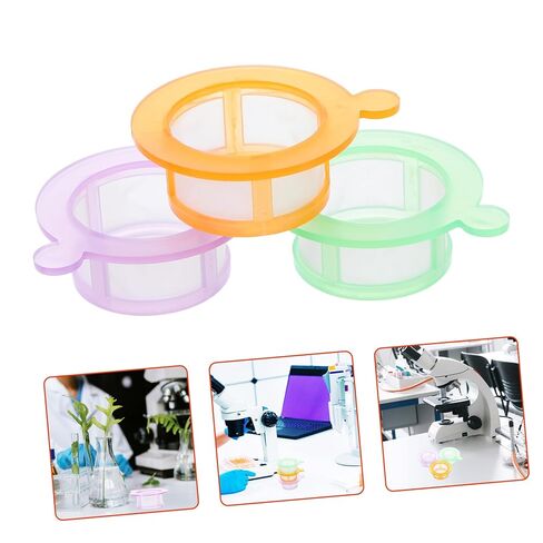 3pcs Laboratory Cell Strainers Mesh Filters with Smooth Edges Lightweight Polypropylene Nylon Small Cell Filter Tools for Screening and Research in Saudi Arabia