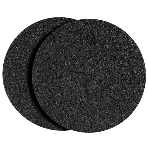 437.071 Floor Scrubber Pads, 12" Diameter Black – Commercial Floor Scrubber Pads for Oreck ORB550MC Orbiter Floor Machine (2, Black, 12 in) in Kuwait