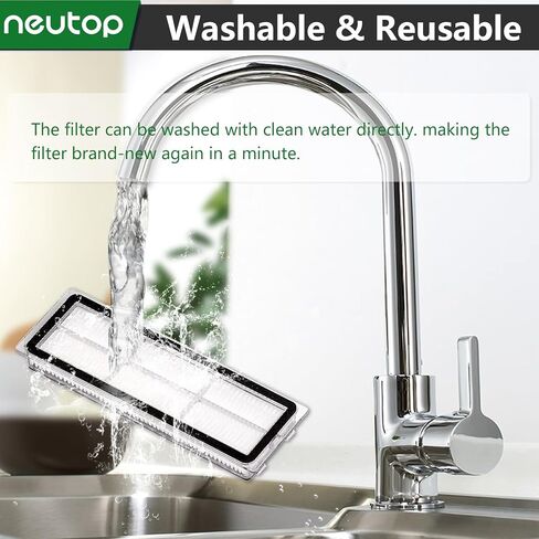 Neutop Replacement Filters Compatible with Dreametech L10s Ultra, L10s Plus, L10s Pro, D10 Plus Gen 2, D10 Plus, D20 Plus, D20 Pro Plus, Z10 Pro, S10, B101CN, 1C, W10, Robot Vacuums, 8-pack. in Kuwait