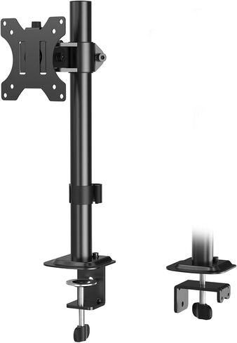 MOUNTUP Single Monitor Mount, Adjustable Monitor Stand for Max 32 Inch Flat Curved Computer Screen, Monitor Arm Desk Mount Fit VESA 75x75& 100x100, up to 17.6lbs, with C-Clamp and Grommet Base, Black in Kuwait
