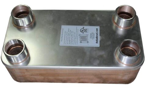 Duda Energy HX63040: M200 B3-63A 40 Plate Heat Exchanger, 2" Male NPT in Saudi Arabia