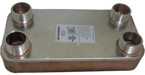 Duda Energy HX63020: M200 B3-63A 20 Plate Heat Exchanger 2" Male NPT, Degrees_Celsius, to Volts, Amps, ( in Saudi Arabia