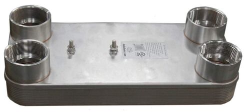Duda Energy HX105020: F300 B3-105A 20 Plate Heat Exchanger, 3" Female NPT in Saudi Arabia