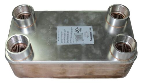 Duda Energy HX63040: F200 B3-63A 40 Plate Heat Exchanger, 2" Female NPT in Saudi Arabia