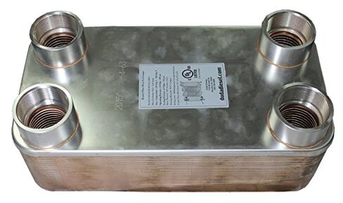 Duda Energy HX63040: F200 B3-63A 40 Plate Heat Exchanger, 2" Female NPT in Saudi Arabia