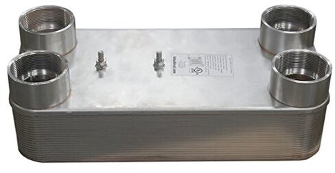 Duda Energy HX105040: F300 B3-105A 40 Plate Heat Exchanger, 3" Female NPT in Saudi Arabia