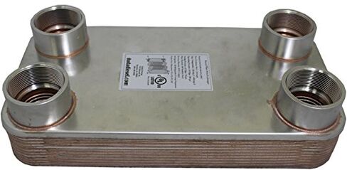 Duda Energy HX63020: F200 B3-63A 20 Plate Heat Exchanger 2" Female NPT, Degrees_Celsius, to Volts, Amps, ( in Saudi Arabia