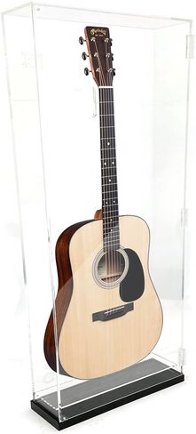 OnDisplay Deluxe Acrylic Wall Mounted/Tabletop UV-Protected Acoustic Guitar Display Case w/Lights in Saudi Arabia