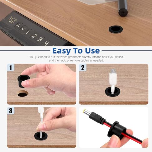 Glarks 72pcs 9 Sizes Rubber Grommets Set Black T-type Hole Grommet Small Top Hat Grommets Waterproof Automotive Firewall Wire Cable Hole Plugs for Desk, Water Pipe, Tubing, Hydroponic, Irrigation in Saudi Arabia