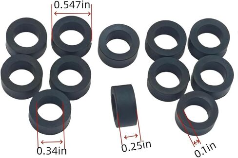 Replacement 1812348C1 Pump Line Pipe Grommets 3/8" Fits Navistar International DT466 DT466E i530E S19405 1994-2008 （12 Pack) in Kuwait
