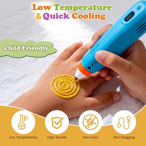 عبوات خيوط PCL ثلاثية الأبعاد مطورة بطول 20 سم، إعادة تحميل أقل، 32 لونًا 160 قطعة، آمنة لدرجة الحرارة المنخفضة، متوافقة فقط مع قلم 3Doodler Start + قلم ثلاثي الأبعاد للرسم والمشروعات الفنية التي تصنعها بنفسك in Kuwait