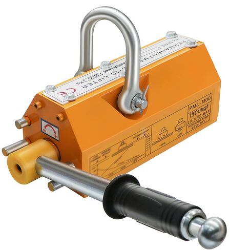 Magnetic Lifter, 3300 Lbs Lifting Capacity Permanent Lifting Magnet with Release Steel Magnetic Lifter Magnet for Hoist, for Shop Crane Lifting Plate Steel Board in Kuwait