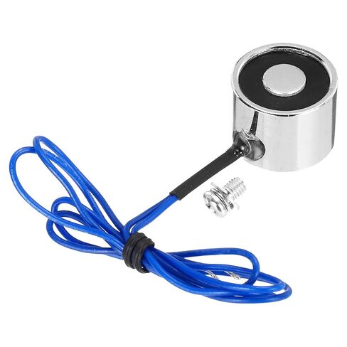 uxcell Solenoid Electromagnet DC 12V 2.5W 6.6LB/3Kg Round Electric Magnet Electric Lifting Magnet 20x15mm for Automation Equipment in Saudi Arabia
