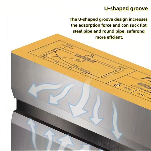 رافع مغناطيسي، مغناطيس رفع دائم عالي التحمل - سعة سحب 1320 رطل/600 كجم - للرافعة، والكتل، ورافعة المتجر، والاستخدام الصناعي الثقيل in Kuwait