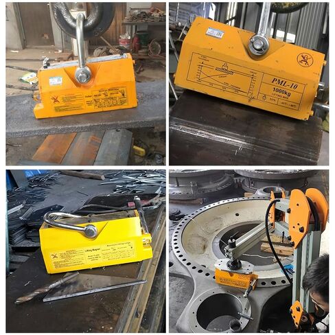 رافع مغناطيسي، مغناطيس رفع دائم عالي التحمل - سعة سحب 1320 رطل/600 كجم - للرافعة، والكتل، ورافعة المتجر، والاستخدام الصناعي الثقيل in Kuwait