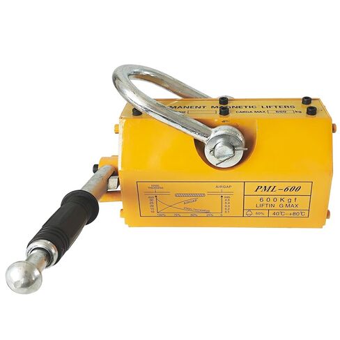 رافع مغناطيسي، مغناطيس رفع دائم عالي التحمل - سعة سحب 1320 رطل/600 كجم - للرافعة، والكتل، ورافعة المتجر، والاستخدام الصناعي الثقيل in Kuwait