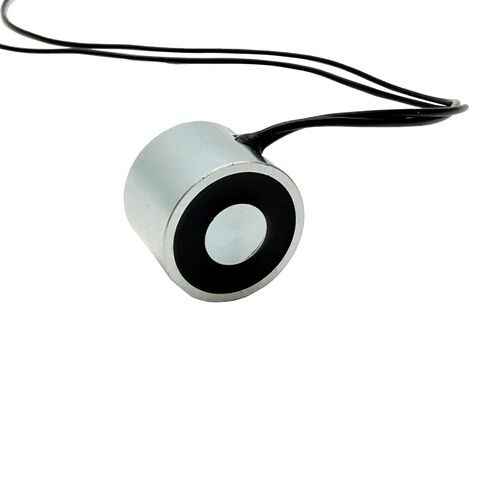 DC12V 2 كجم/4.41Lb مغناطيس الرفع الكهربائي المستدير الكهرومغناطيسي الملف اللولبي رفع عقد دائري شفط كأس المغناطيس الملف اللولبي 2015 in Kuwait