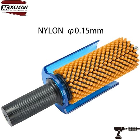 XCMAN 150mm Ski Roto Brush Kit Roto Brush Handle Axle with All 3 Brushes:Nylon, Horsehair,Brass in Saudi Arabia