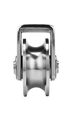 Track Wheel, Pulley Roller,Grooved Wheel,Track,1pcs 304 Stainless Steel U/V/H Groove,Caster(H Type 73 * 32mm) in Saudi Arabia