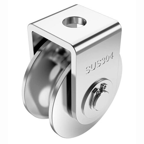 Track Wheel, Track Wheel,Grooved,1pcs Pulley Block V/U/H 304 Stainless Steel Roller Silent Heavy Duty(V 16mm) in Saudi Arabia