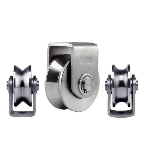 Track Wheel, Track Wheel,Grooved,1pcs Pulley Block V/U/H 304 Stainless Steel Roller Silent Heavy Duty(V 16mm) in Saudi Arabia