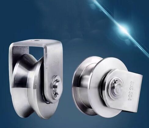 Track Wheel, Track Wheel,Grooved,1pcs Pulley Block V/U/H 304 Stainless Steel Roller Silent Heavy Duty(V 16mm) in Saudi Arabia
