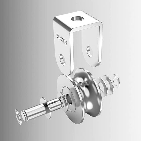 Track Wheel, Track Wheel,Grooved,1pcs Pulley Block V/U/H 304 Stainless Steel Roller Silent Heavy Duty(V 16mm) in Saudi Arabia