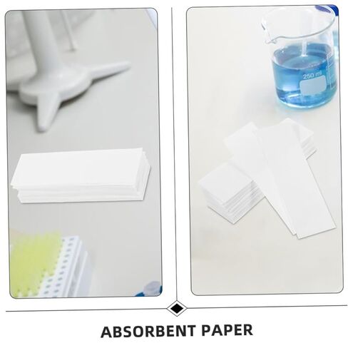 100Pcs Laboratory Papers for Chemistry and Biology High Absorption Quality Microscope Cleaning Strips for Experiments and Control in Kuwait