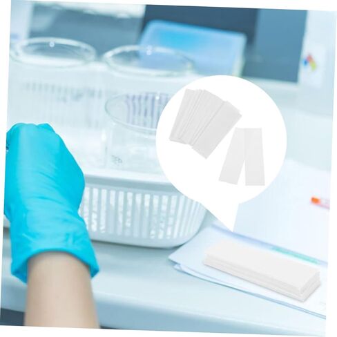 100Pcs Laboratory Papers for Chemistry and Biology High Absorption Quality Microscope Cleaning Strips for Experiments and Control in Kuwait