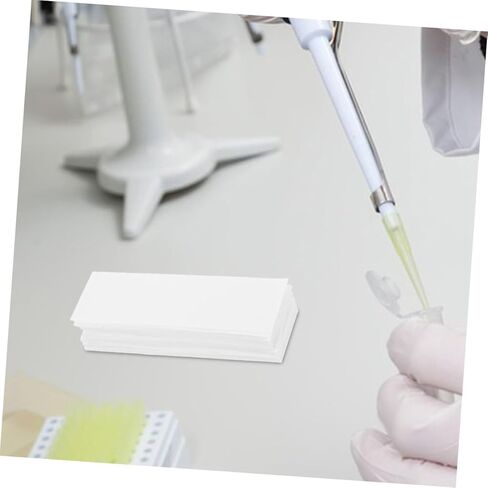 100Pcs Laboratory Papers for Chemistry and Biology High Absorption Quality Microscope Cleaning Strips for Experiments and Control in Kuwait