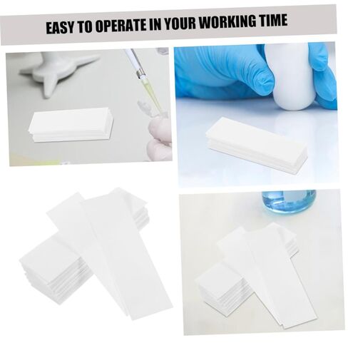 100Pcs Laboratory Papers for Chemistry and Biology High Absorption Quality Microscope Cleaning Strips for Experiments and Control in Kuwait