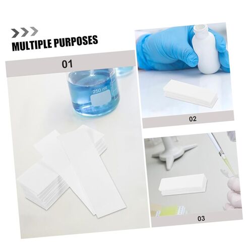 100Pcs Laboratory Papers for Chemistry and Biology High Absorption Quality Microscope Cleaning Strips for Experiments and Control in Kuwait