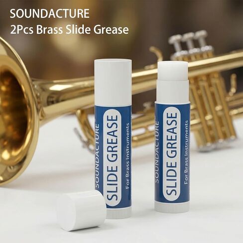 قطعتان من شحم البوق للترومبون، مادة تشحيم منزلق ضبط النحاس، شحم ناعم طويل الأمد للعناية بشرائح الترومبون، ملحقات الآلات النحاسية التي يجب اقتناؤها in Kuwait