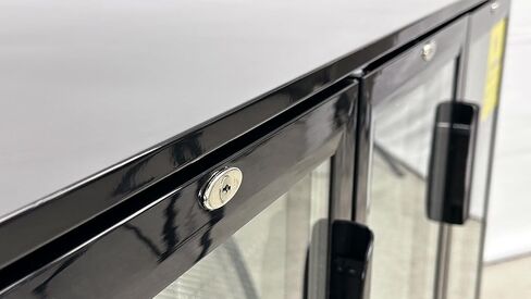 Commercial Back Bar Beer Cooler, ETL 3 Glass Door Beverage Display Refrigerator, Restaurant Upright under counter Stainless Steel Fridge Merchandiser, LED Lighting 53" W 11.3 Cu.Ft in Kuwait