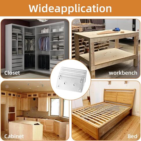 50PCS Silver Flat Mending Plates, 3.15×1.57" 304 Stainless Steel Brace Straight Mending Joining Plates, Metal Straight Brackets for Brace, Furniture, Wood, Cabinet,80X40X2MM in Kuwait