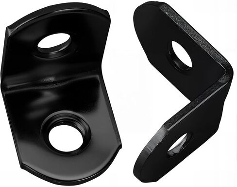 100 Pack Stainless Steel L Brackets, Heavy Duty Corner Brace Bracket, 90 Degree Right Angle Bracket for Wood Chair Bookshelf Cabinets Furniture, with Screws, Black(20mmx20mm) in Kuwait
