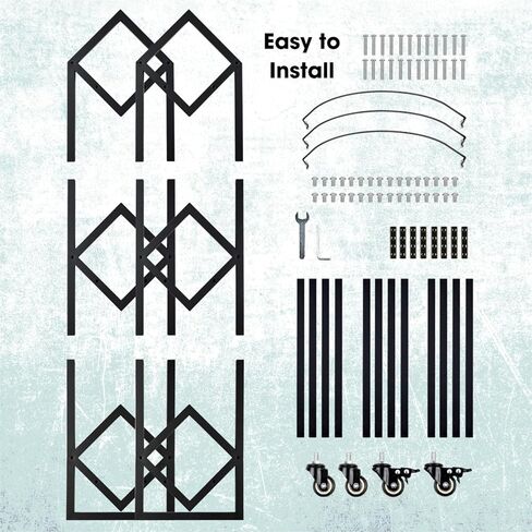 Record Holder, Two Tier Width Adjustable Heavy Duty Rack for Albums Holds, Album Display Stand for Home, Office with Sand Black Powder Coated High End Design, Up to 200 LP Storage in Kuwait