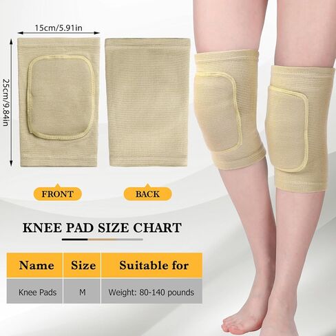 Eurzom 6 Pairs Dance Knee Pads Women Girls Protective Non Slip Knee Pads for Yoga Dance Cheerleading Dancer Pole Floor Volleyball in Saudi Arabia