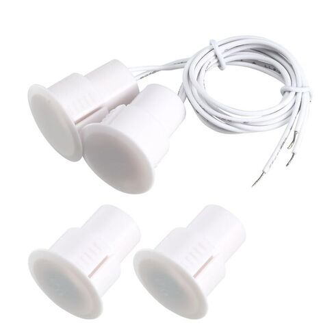 #US 2pcs RC36 NC Recessed Wire Door Contact Sensor Alarm Magnetic Switch White in Saudi Arabia