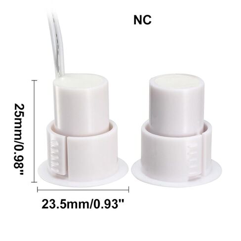 #US 2pcs RC36 NC Recessed Wire Door Contact Sensor Alarm Magnetic Switch White in Saudi Arabia