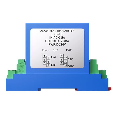 1 قطعة DC24V DIN محول التيار الارسال 0-1A 0-5A 0-10A الارسال الحالي 4-20mA 0-10V 0-5V RS485 AC الحالي الاستشعار JXK-21(0-5V خارج ، AC0-3A) in Kuwait