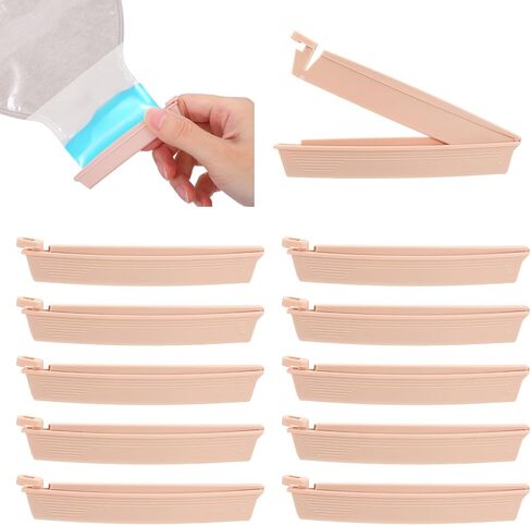 Ileostomy Bags, 10 Pack Reusable Ostomy Sealing Bars, Universal Curved Closure Clamp for Colostomy Bags, Drainable Pouch Tail Clip, Leak Proof Colostomy Supplies in Kuwait