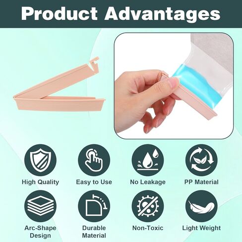 Ileostomy Bags, 10 Pack Reusable Ostomy Sealing Bars, Universal Curved Closure Clamp for Colostomy Bags, Drainable Pouch Tail Clip, Leak Proof Colostomy Supplies in Kuwait