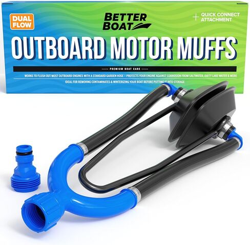 Boat Motor Muffs, Outboard and Inboard I/O Engine Flush Kit, Hose Adapter, for Marine Use and Winterizing, Boat Accessories in Saudi Arabia